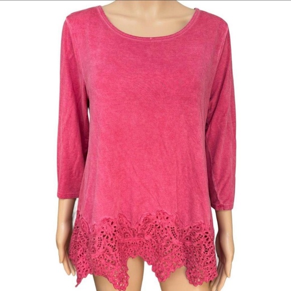 Soft surroundings, long sleeve blouse - Picture 2 of 5